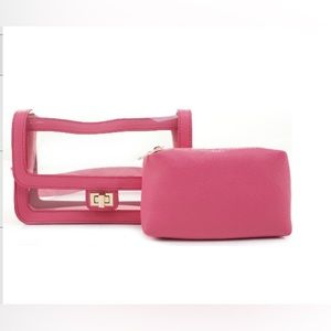 Mail + Lili Jessie Vegan Leather Stadium Crossbody bag